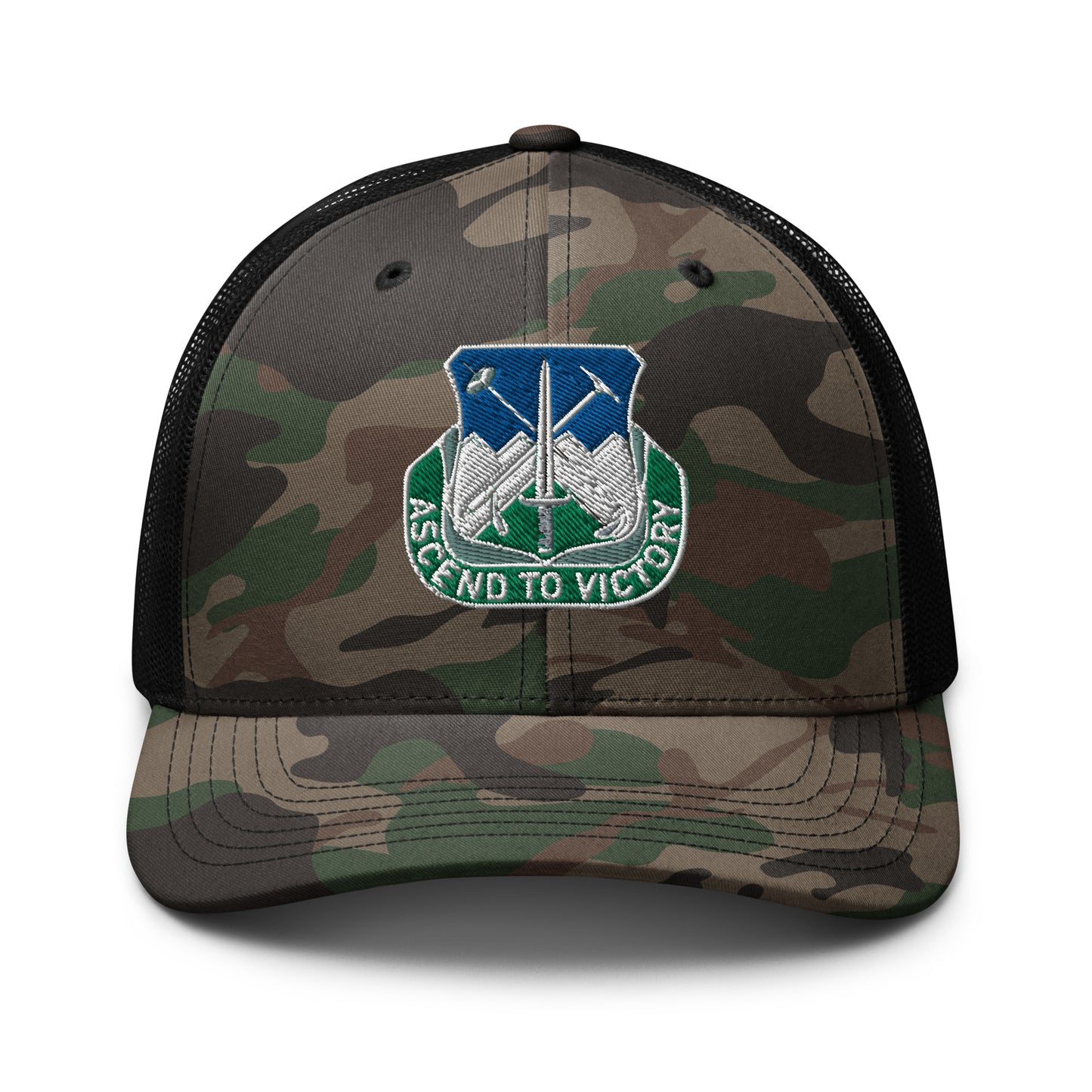 Ascend to Victory Camouflage Trucker Cap