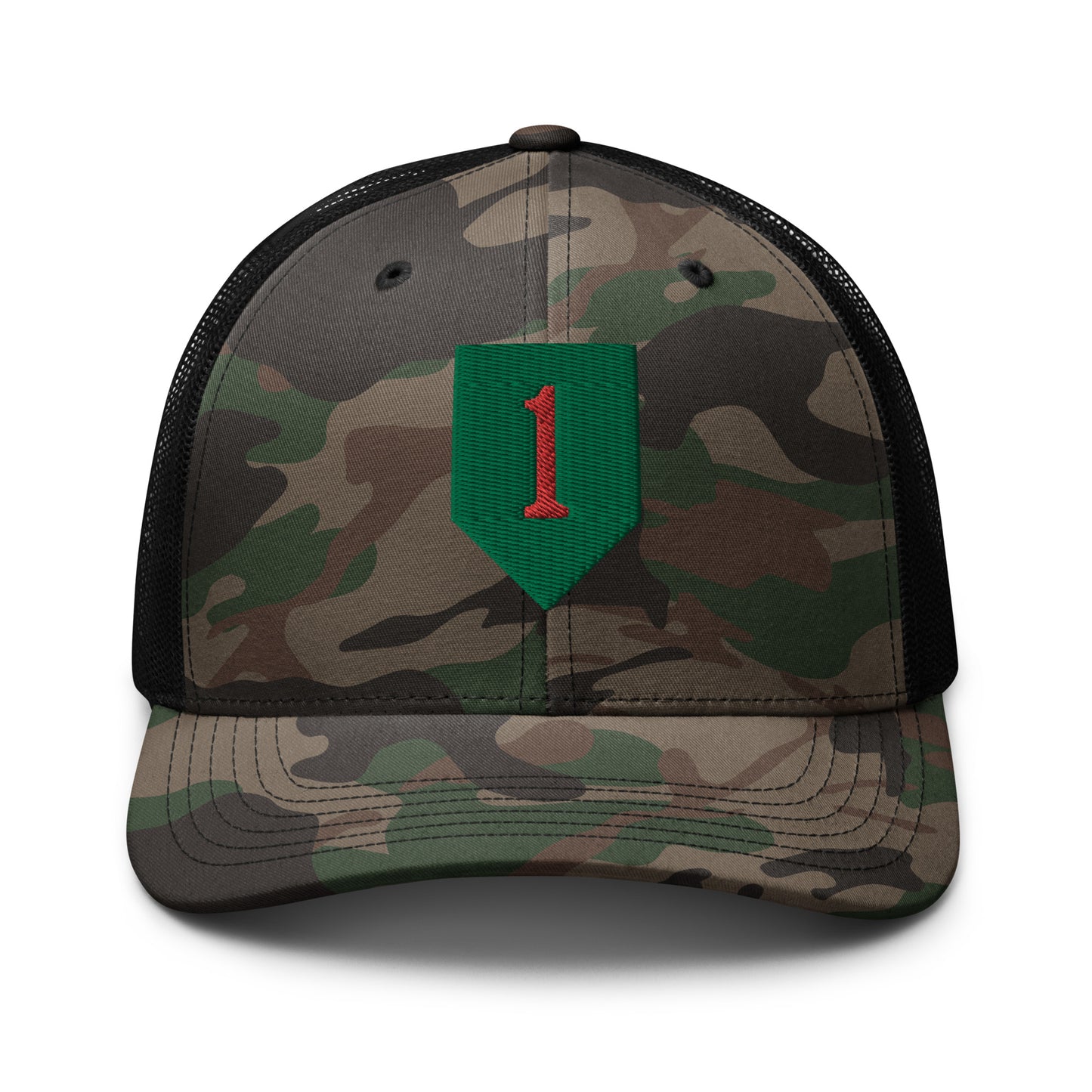 Big Red One Camouflage trucker Hat