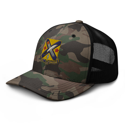 2nd Battalion, 2nd Infantry Regiment Camouflage trucker hat