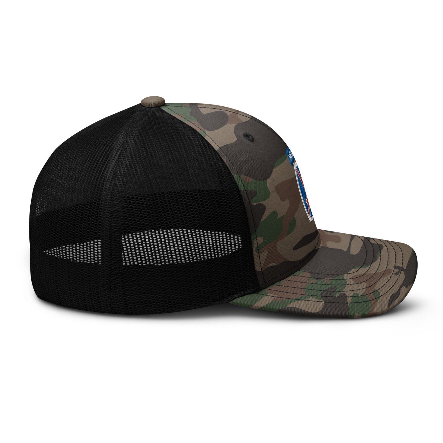 10th Mountain Camouflage trucker hat