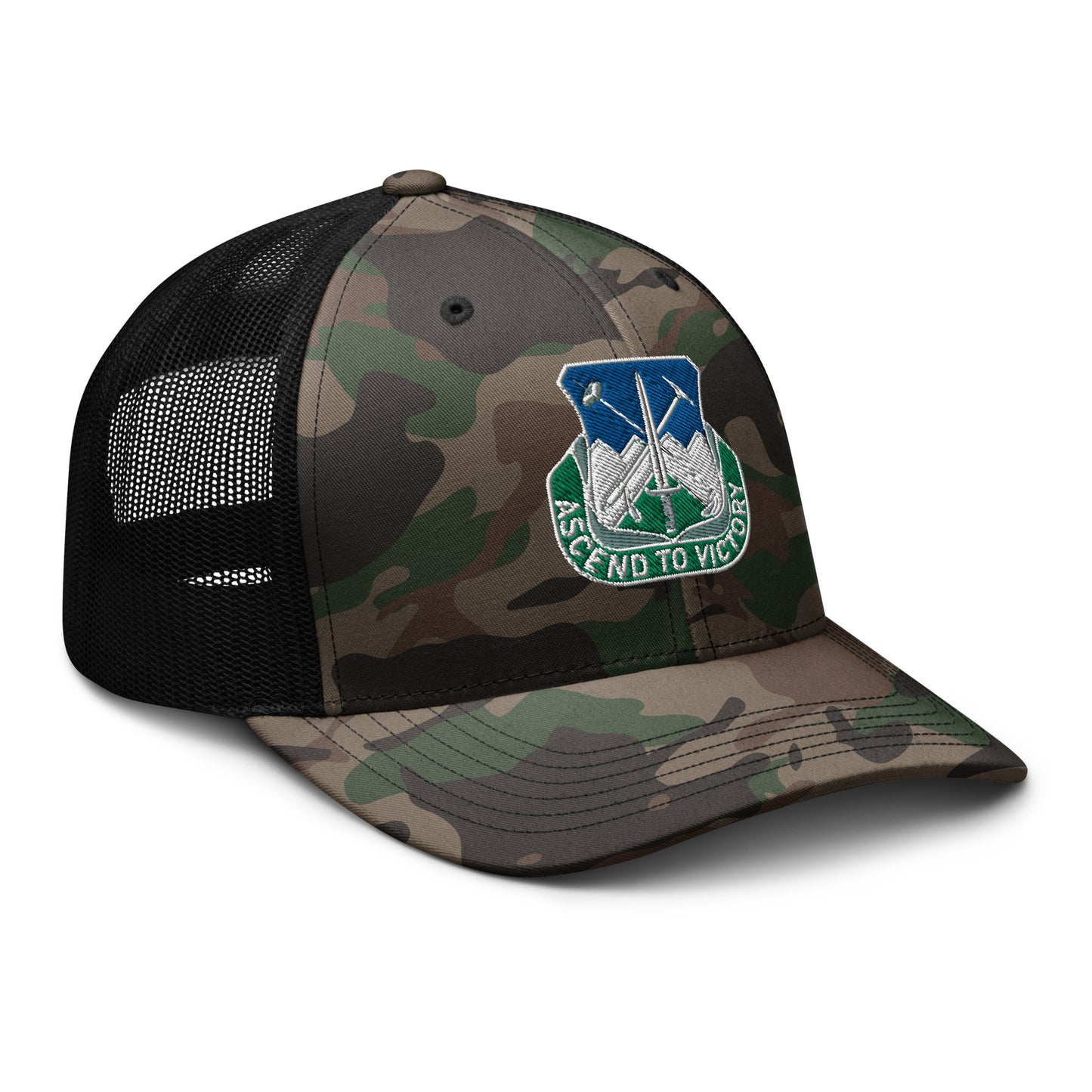 Ascend to Victory Camouflage Trucker Cap