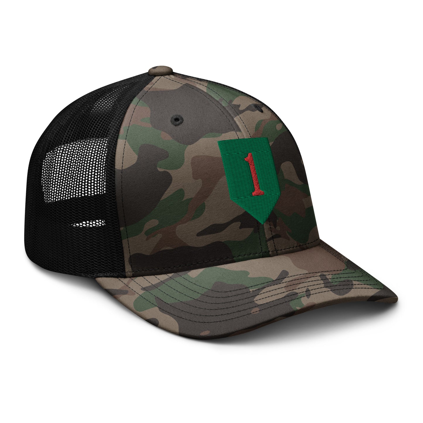 Big Red One Camouflage trucker Hat