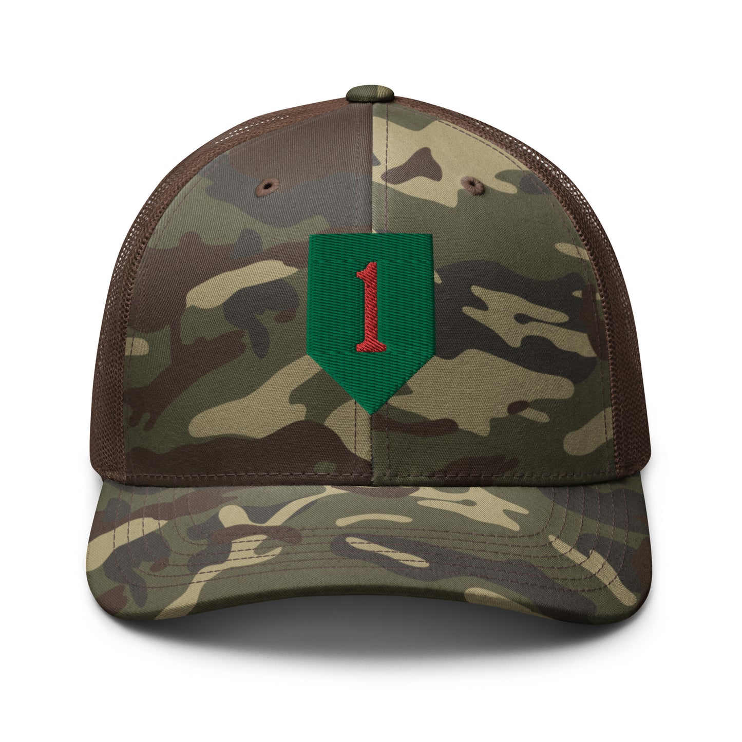 Big Red One Camouflage trucker Hat