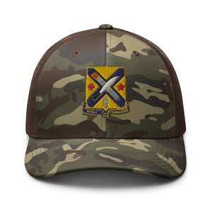 2nd Battalion, 2nd Infantry Regiment Camouflage trucker hat