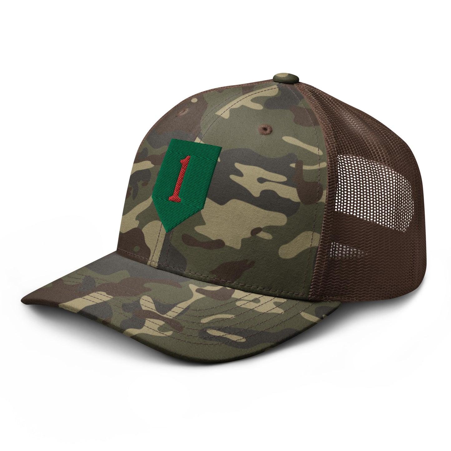 Big Red One Camouflage trucker Hat