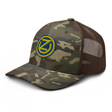 Load image into Gallery viewer, 102nd Training Division Camouflage Trucker Hat