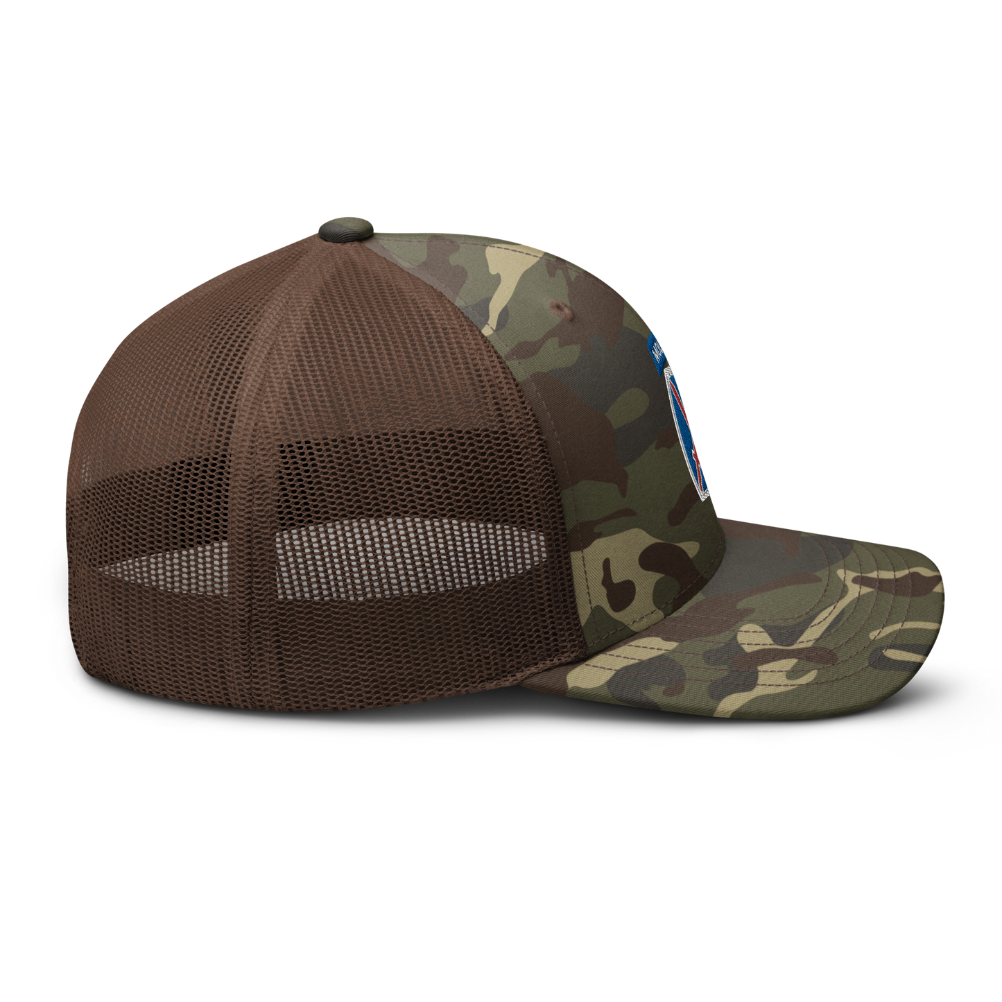 10th Mountain Camouflage trucker hat