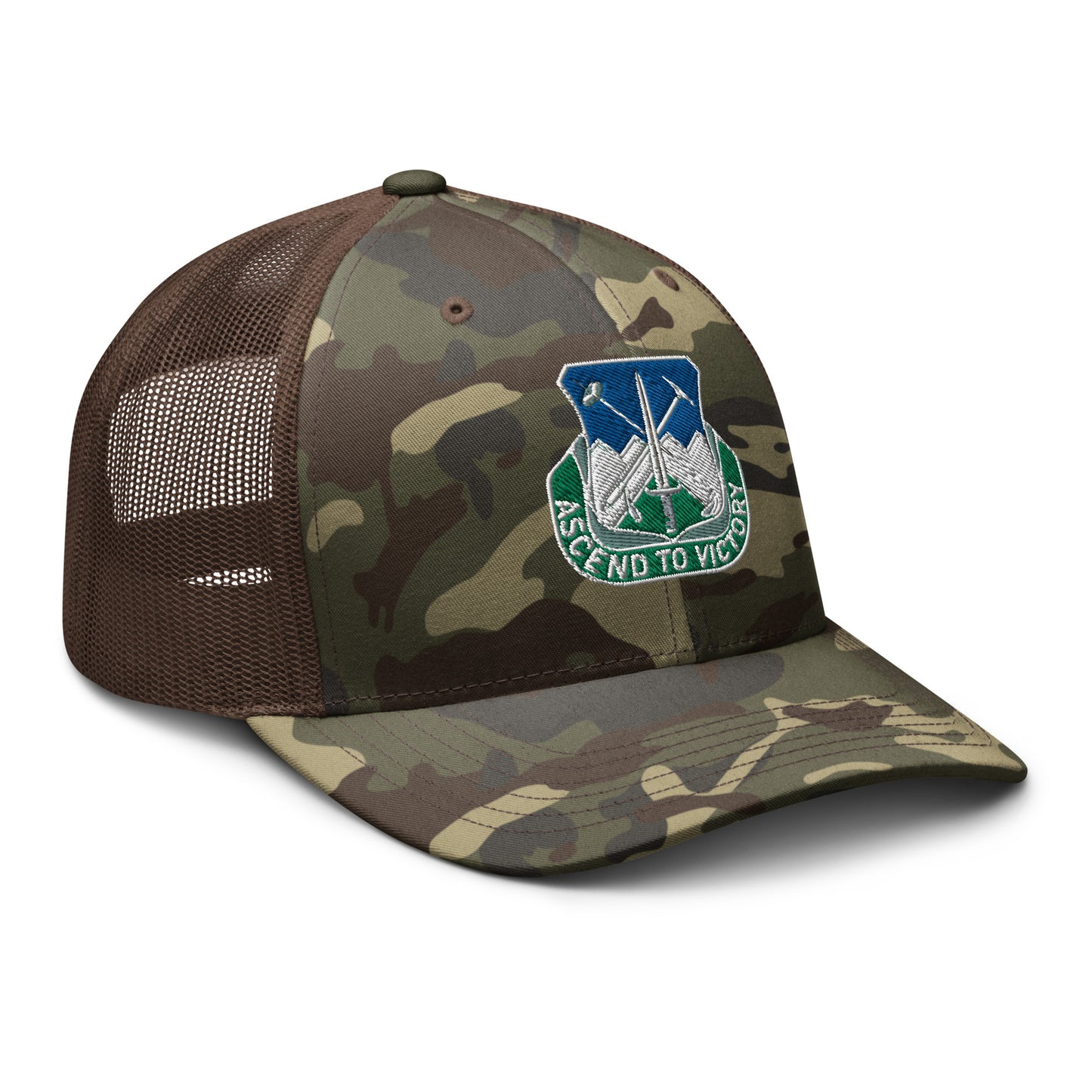 Ascend to Victory Camouflage Trucker Cap