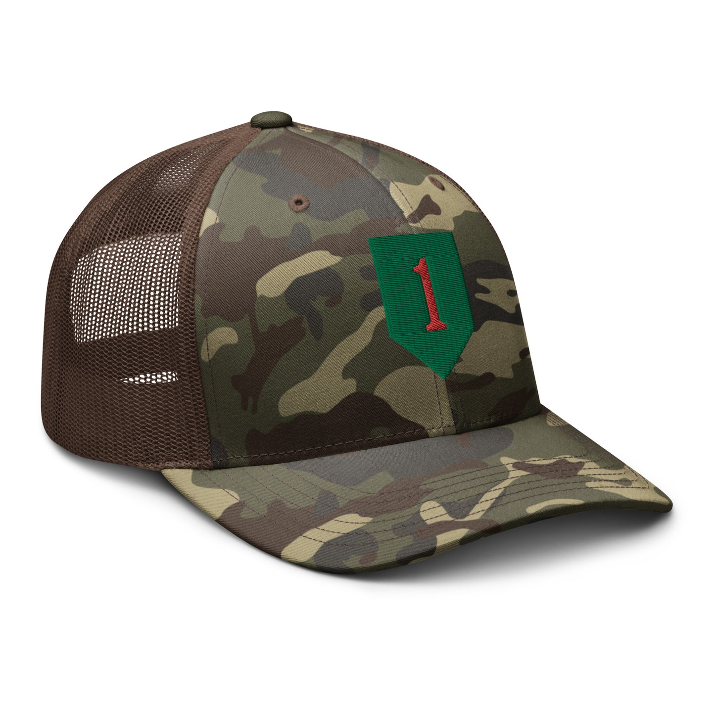 Big Red One Camouflage trucker Hat