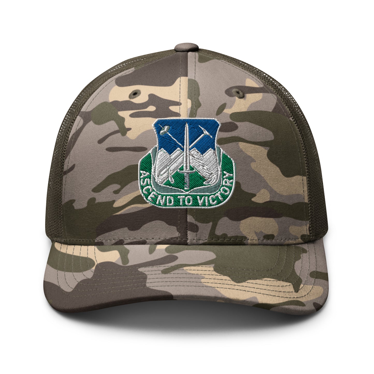 Ascend to Victory Camouflage Trucker Cap