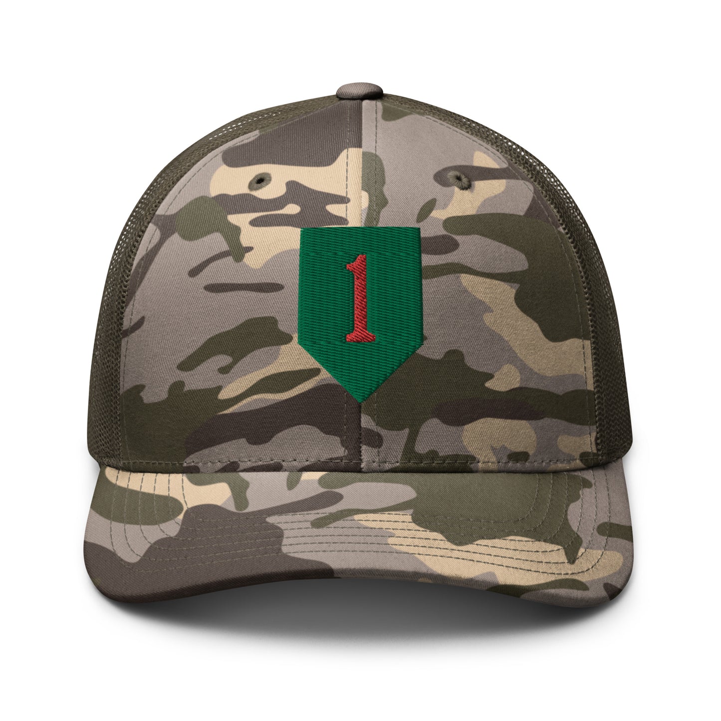 Big Red One Camouflage trucker Hat