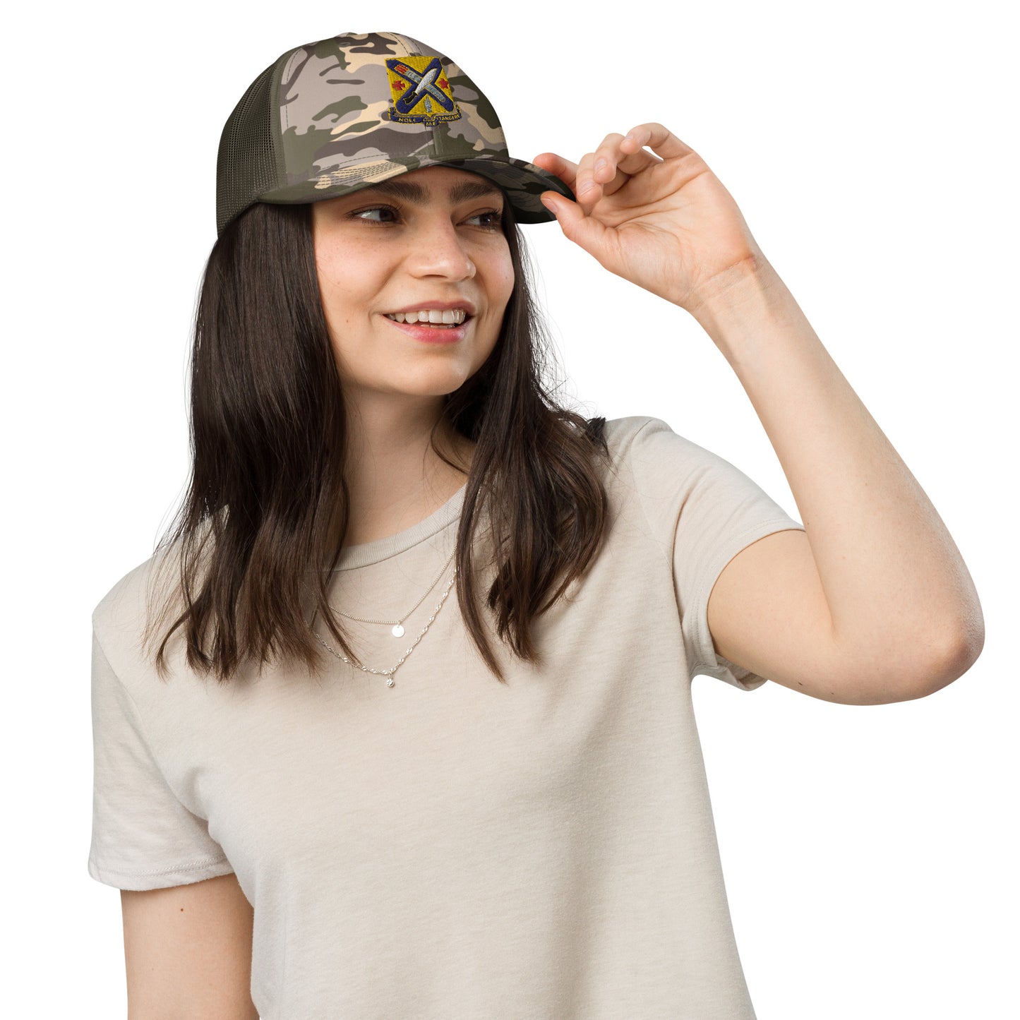 2nd Battalion, 2nd Infantry Regiment Camouflage trucker hat