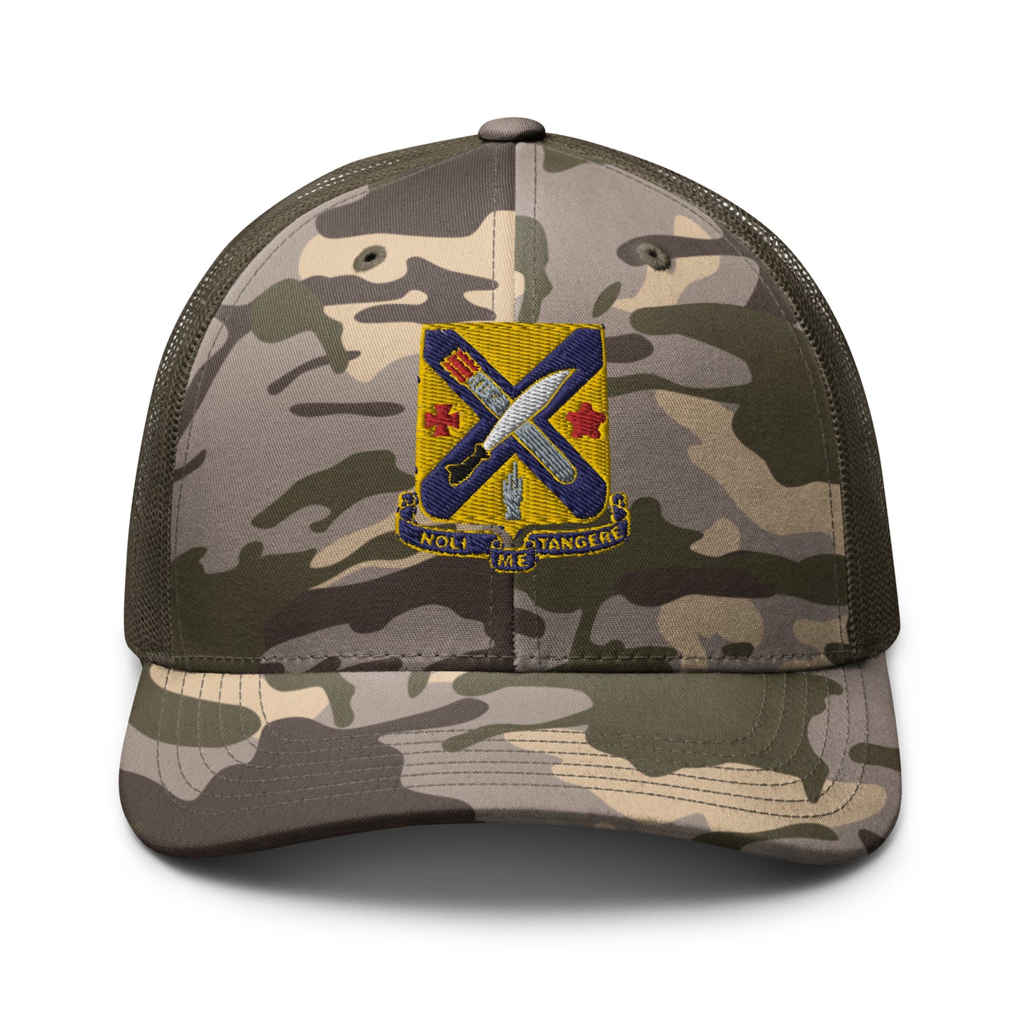 2nd Battalion, 2nd Infantry Regiment Camouflage trucker hat