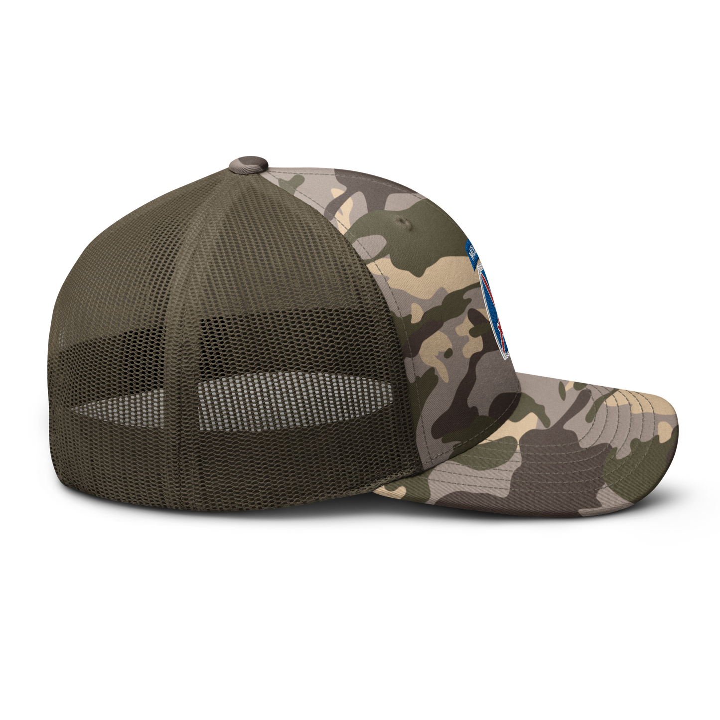 10th Mountain Camouflage trucker hat