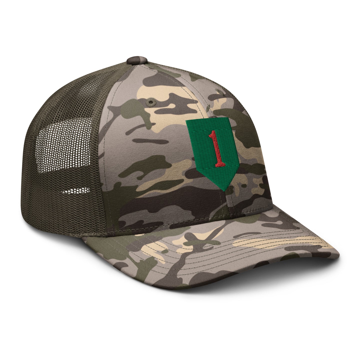 Big Red One Camouflage trucker Hat