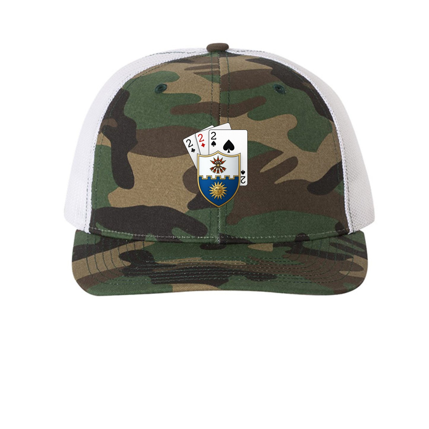 Army Camo/ White - FRONT