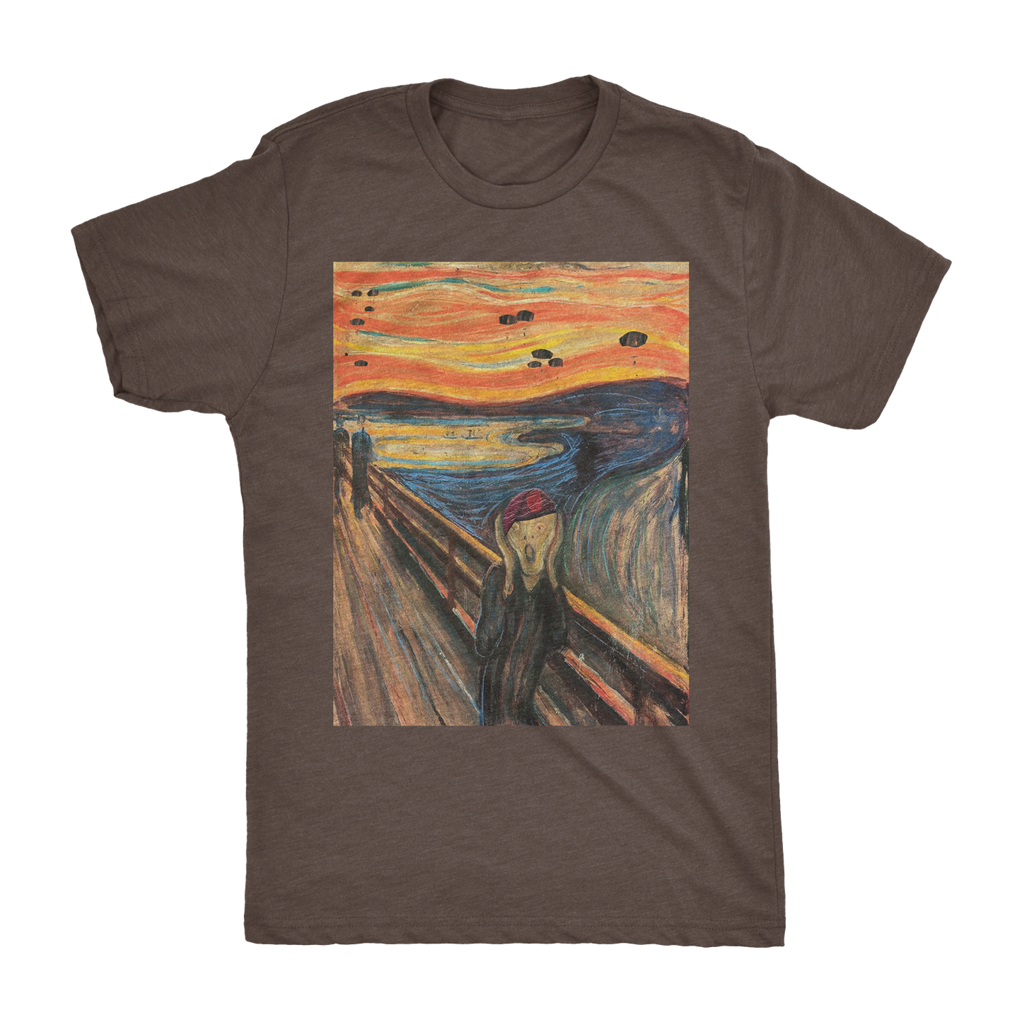 Screaming Airborne Man Athletic Shirt