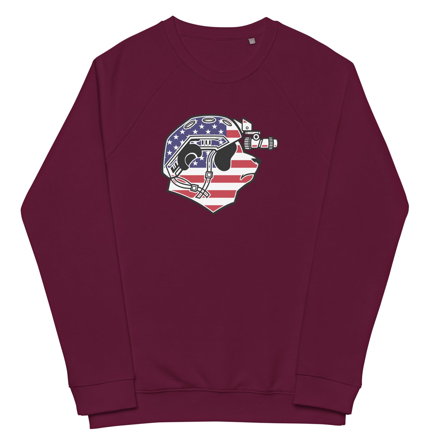 USA Panda Organic Raglan Sweatshirt