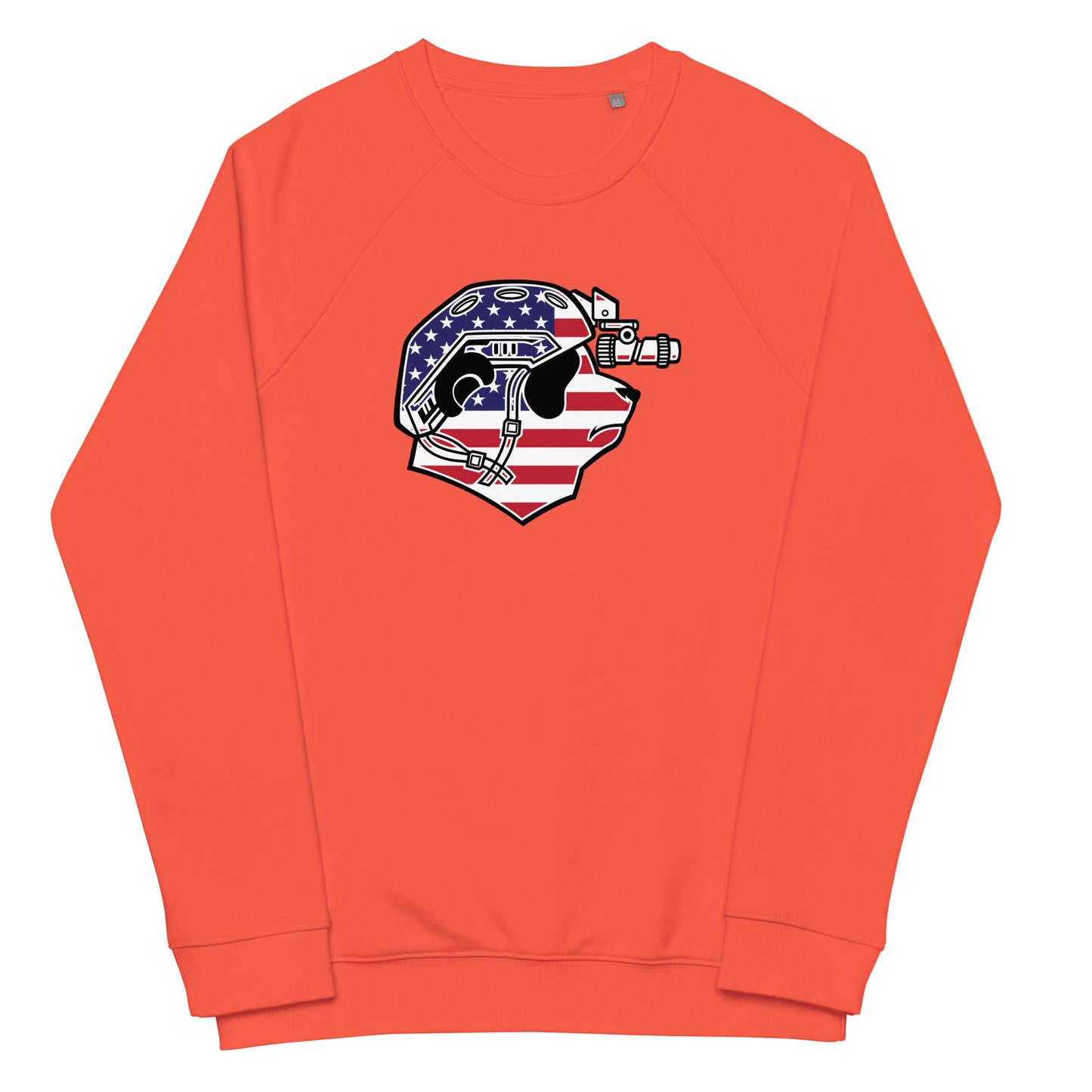 USA Panda Organic Raglan Sweatshirt