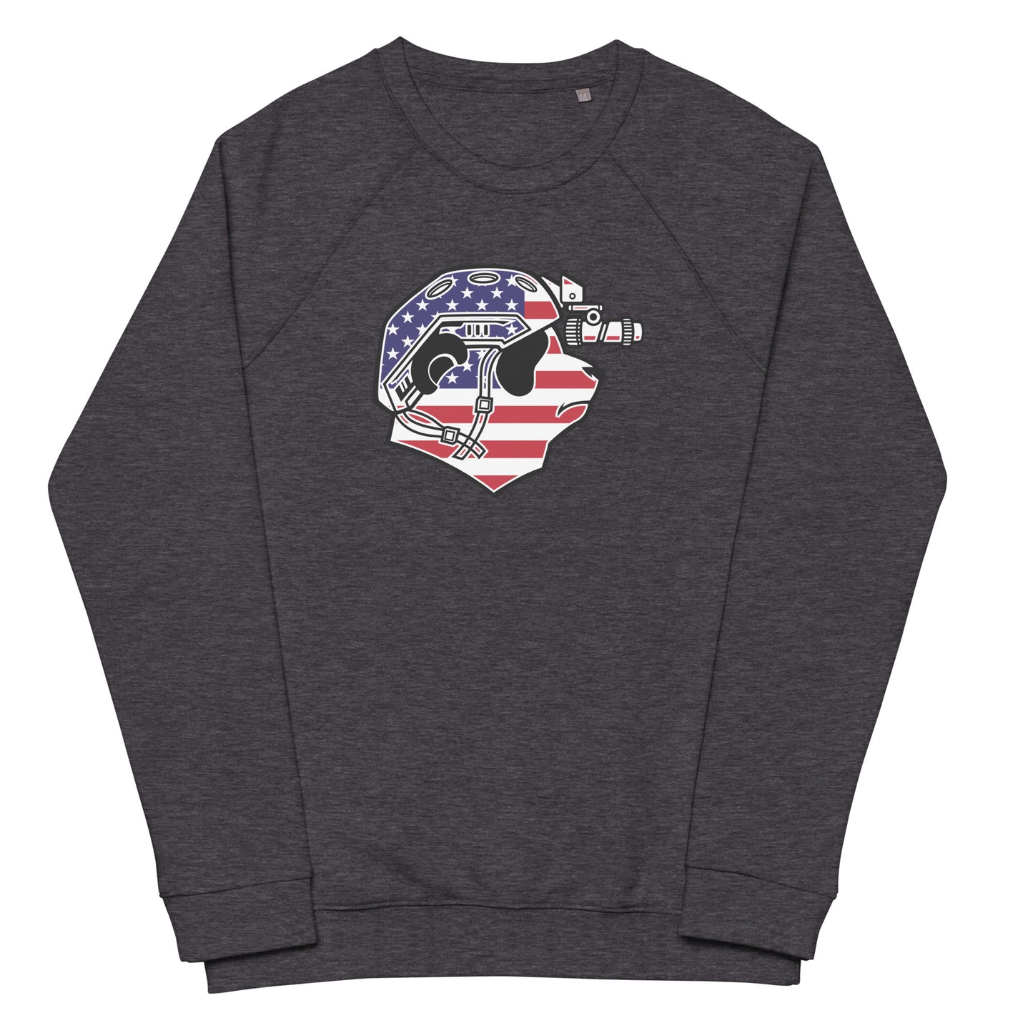 USA Panda Organic Raglan Sweatshirt