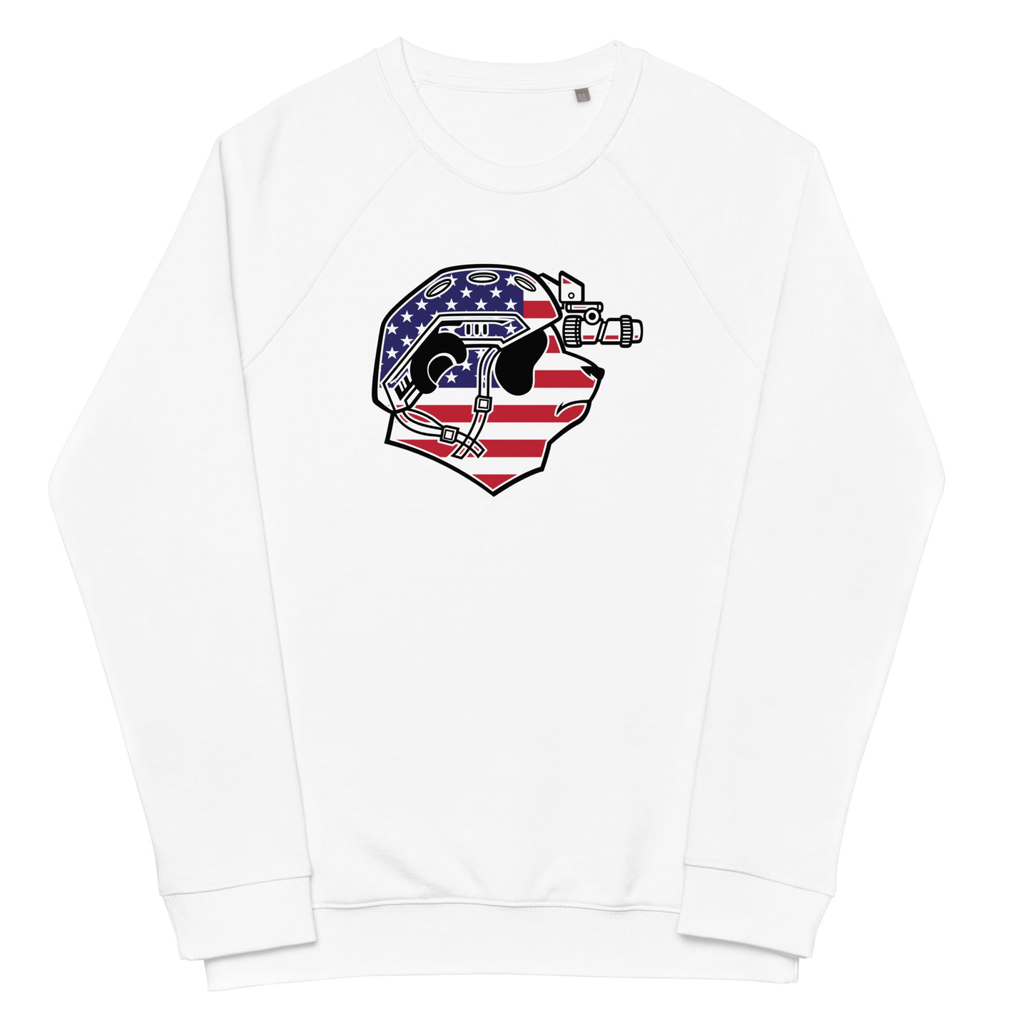 USA Panda Organic Raglan Sweatshirt