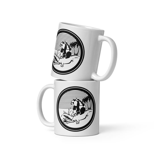 Swamp Pando White glossy mug