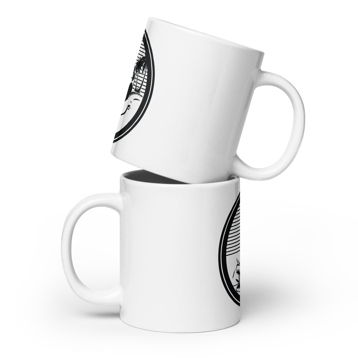 Swamp Pando White glossy mug