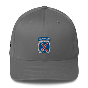 10th Mountain Structured Twill Flex Fit Cap