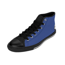 Load image into Gallery viewer, Men&#39;s Panda Blue High-top Sneakers
