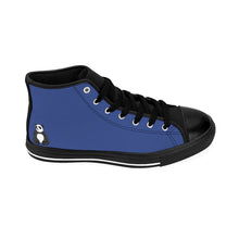 Load image into Gallery viewer, Men&#39;s Panda Blue High-top Sneakers