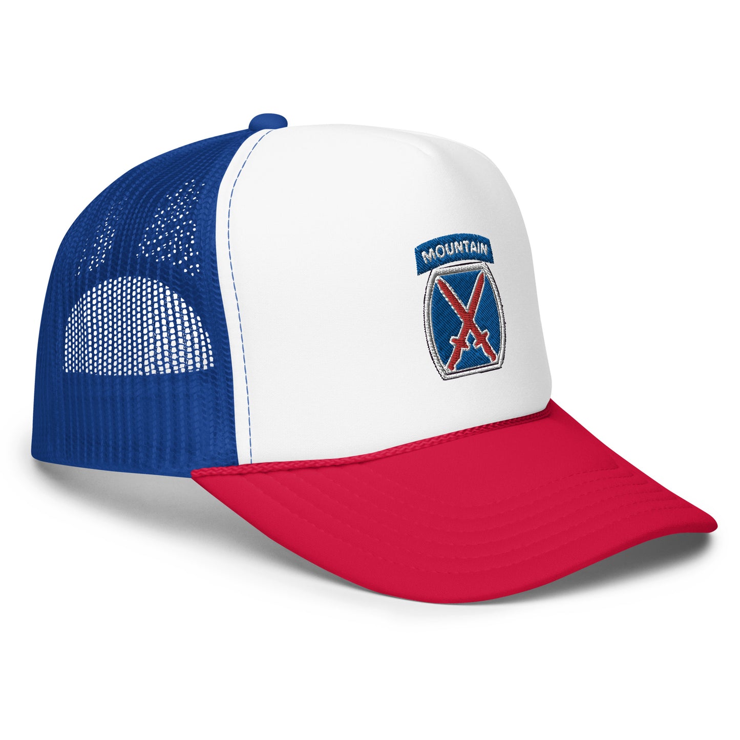 10th Mountain Foam trucker hat