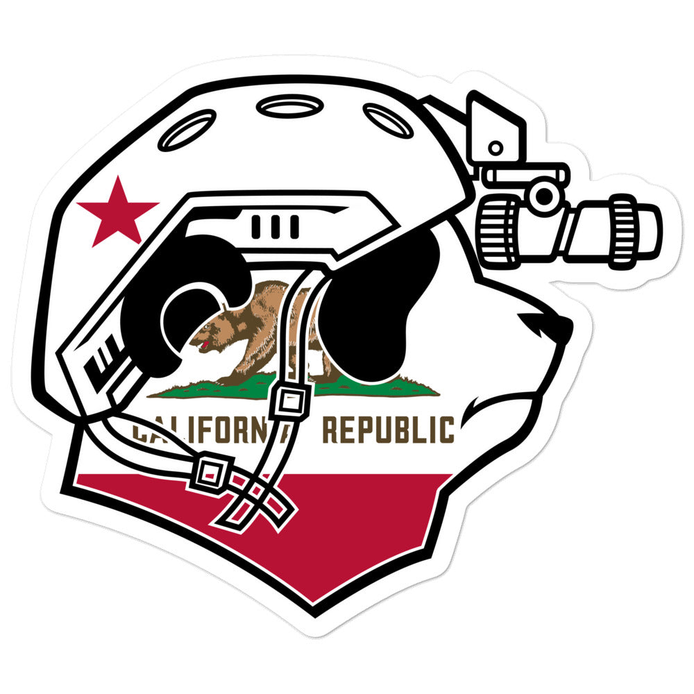 California Pando Commando Bubble-free stickers