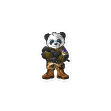 Load image into Gallery viewer, Determined Pando Commando Bubble-Free Stickers