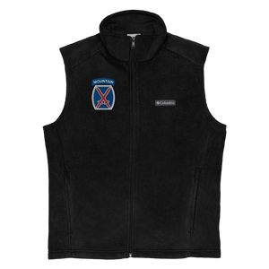 10th Mountain Men’s Columbia fleece vest