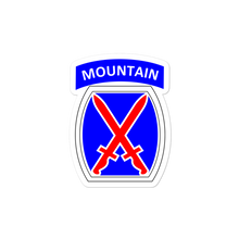 Load image into Gallery viewer, 10th Mountain Bubble-free stickers