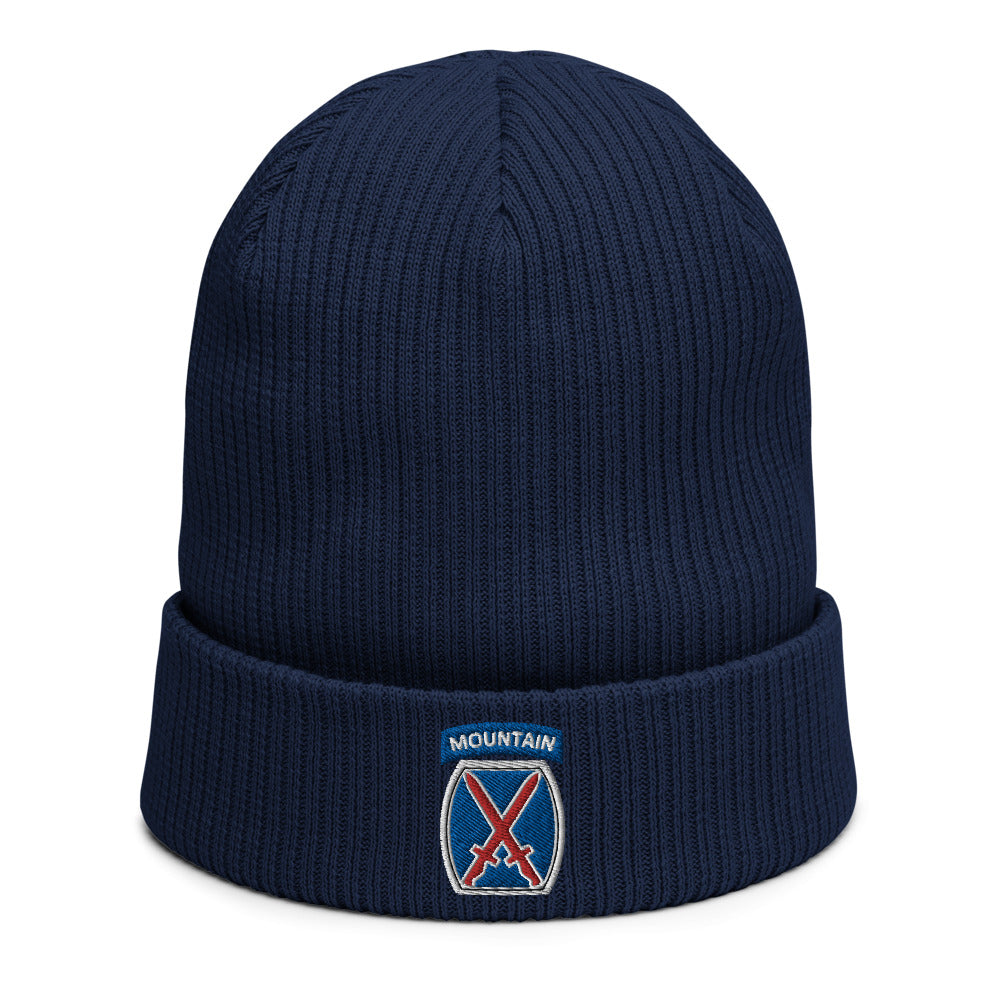 10th Mountain Organic ribbed beanie