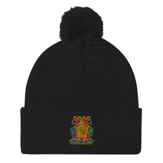 Gold Dragon Pom-Pom Beanie