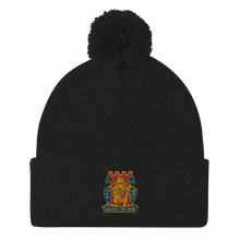 Load image into Gallery viewer, Gold Dragon Pom-Pom Beanie