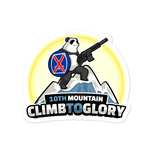 10th Mountain Climb 2 Glory Bubble-free stickers