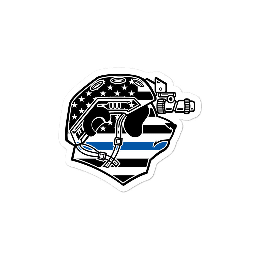 Thin Blue Line Pando Commando Bubble-free stickers