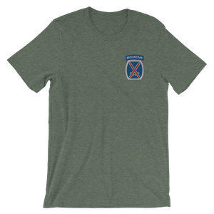 10th Mountain Embroidered Short-Sleeve Unisex T-Shirt