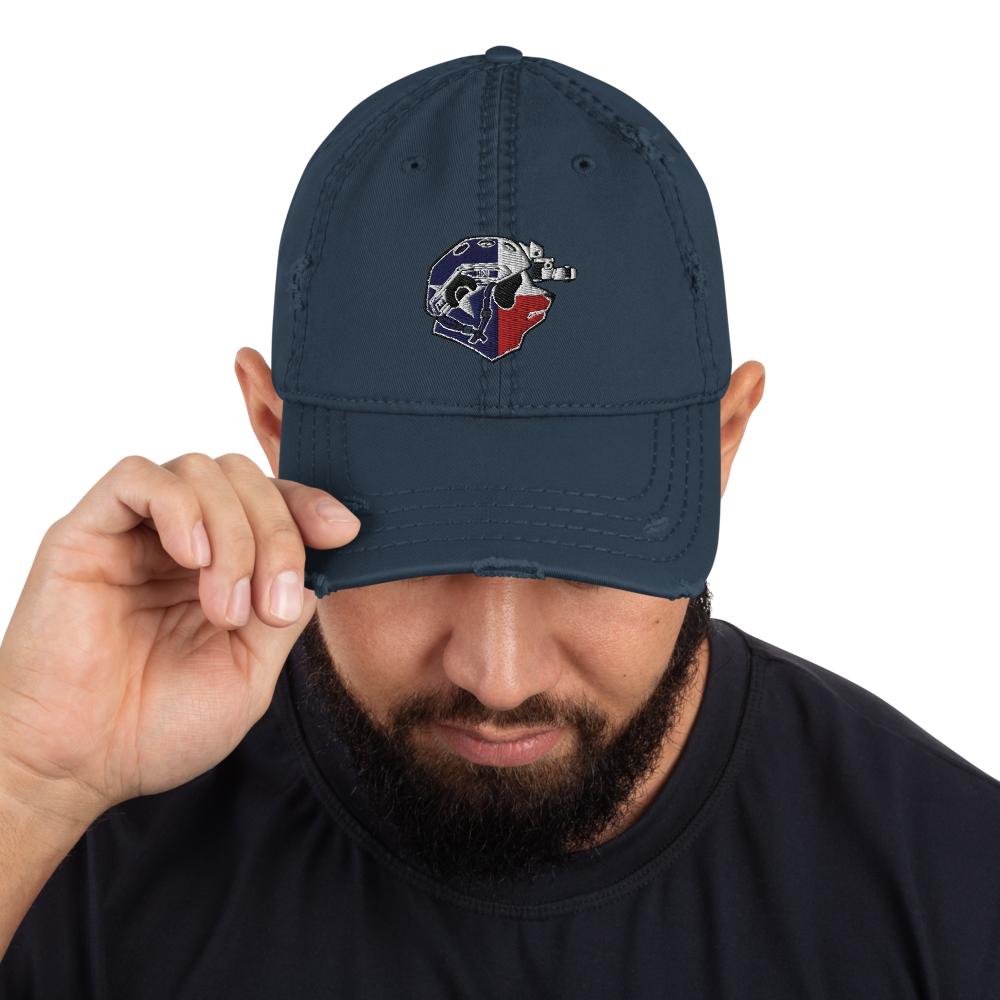 Texan Panda Distressed Dad Hat