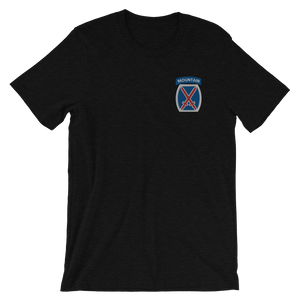 10th Mountain Embroidered Short-Sleeve Unisex T-Shirt