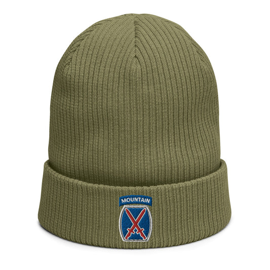 10th Mountain Organic ribbed beanie