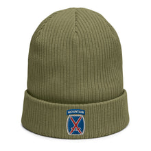 Load image into Gallery viewer, 10th Mountain Organic ribbed beanie
