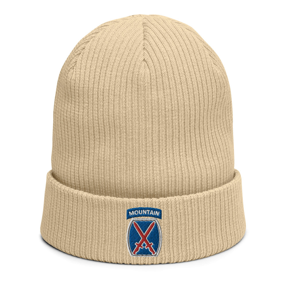 10th Mountain Organic ribbed beanie