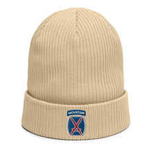 Load image into Gallery viewer, 10th Mountain Organic ribbed beanie