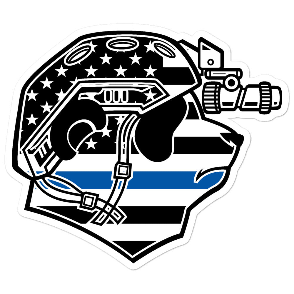 Thin Blue Line Pando Commando Bubble-free stickers