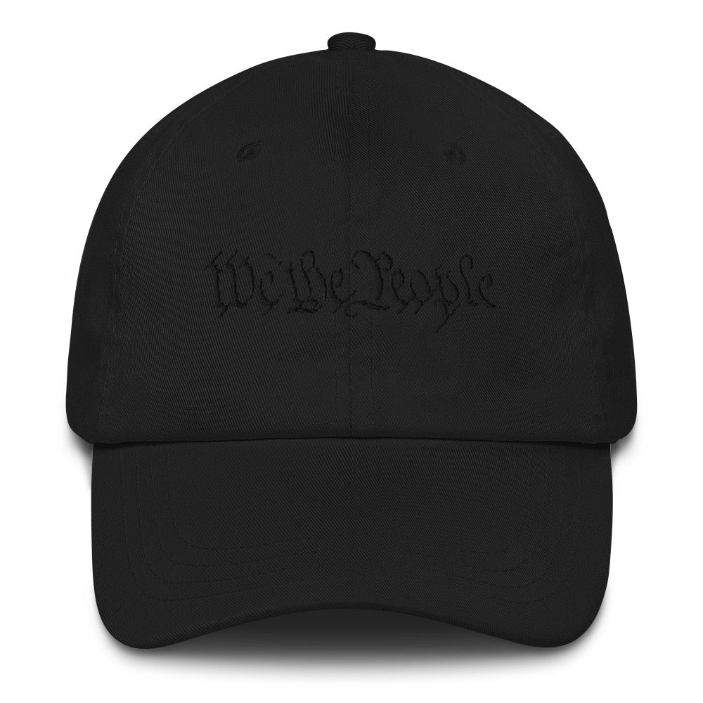 We The People Black Out Dad hat