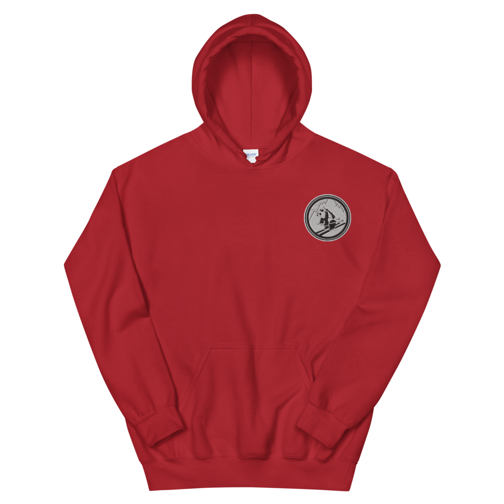 Pando Commando Embroidered Unisex Hoodie Mountain Up